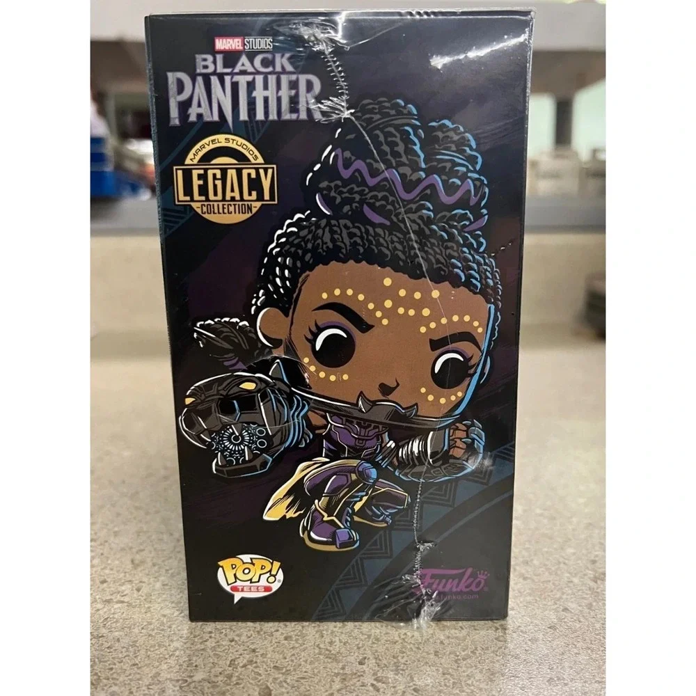Funko Pop! Marvel Black Panther Shuri, Glow In The Dark‎ Figure & T-shirt Size L